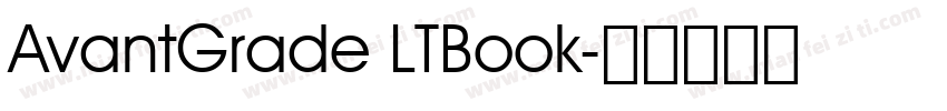 AvantGrade LTBook字体转换